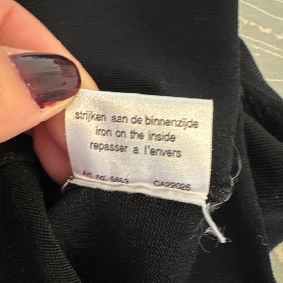 Sao Paulo Black Stretch Tank Sweater Metal Buckle Design at Chest Size 6 - Picture 6 of 10